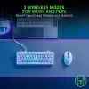 Razer Orochi V2-950 saate kadar pil ömrüne sahip mobil kablosuz oyun faresi (Ultra hafif tasarım, HyperSpeed Kablosuz ve Bluetooth, 2. Nesil Mekanik Fare Anahtarları) Beyaz