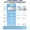 AirPods Pro & AirPods Pro 2. Nesil için 3 Çift Yedek Kulak Uçları, Gürültü Azaltma Delikli Silikon Kulak Ucu Ağrısı Yok, Kaymaz Yumuşak Kulak Uçları Airpods Pro/Pro 2 ile Uyumlu (Boyutlar