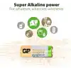 GP Batteries GP23A Süper Alkalin 23A/MN21/V23GA Boy Pil, 12 Volt, 5li Kart, Bakır/Beyaz/Yeşil