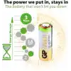 GP Batteries GP23A Süper Alkalin 23A/MN21/V23GA Boy Pil, 12 Volt, 5li Kart, Bakır/Beyaz/Yeşil