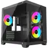 Nova 3 Rgb Fanlı Temperli Cam Panel Boş m-ATX Gaming Oyuncu Bilgisayar Kasası