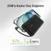 Belkin BoostCharge Power Bank, Entegre Kablolu Taşınabilir Şarj Cihazı 10K PD 20W - USB-C Güç Dağıtımı, iPhone Power Bank iPhone 17 Serisi, iPad Pro, Galaxy S25 ve Daha Fazlası için Hızlı Şarj