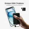 Belkin BoostCharge Power Bank, Entegre Kablolu Taşınabilir Şarj Cihazı 10K PD 20W - USB-C Güç Dağıtımı, iPhone Power Bank iPhone 17 Serisi, iPad Pro, Galaxy S25 ve Daha Fazlası için Hızlı Şarj