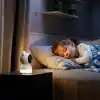 Xenon Smart Bebek Kamerası Ekranlı 3MP 5 Monitörlü WiFi Mobil Takip 345° PTZ Gece Görüş Sıcaklık Nem Sensörlü Beyaz X7202