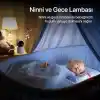 Xenon Smart Bebek Kamerası Ekranlı 3MP 5 Monitörlü WiFi Mobil Takip 345° PTZ Gece Görüş Sıcaklık Nem Sensörlü Beyaz X7202