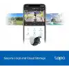 Tapo C520WS, 2K QHD Dış Mekan Wi-Fi/Ethernet Güvenlik Kamerası, Hareket Tespit/Takibi, 360°, IP66 Su Geçirmez, Renkli Gece Görüşü, Çift Yönlü Ses, Bulut/Yerel Depolama, Sesli ve Işıklı Alarm