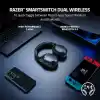 Razer Barracuda X - Kablosuz Çoklu Platform Oyun ve Mobil Kulaklık (SmartSwitch Çift Kablosuz, Ergonomik Tasarım, TriForce 40mm, Kardioid Mikrofon, Kulaklık Üstü Kontroller, 50 saat Pil USB-C) Siyah