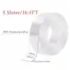 Keogh 5M çift taraflı bant ekstra güçlü yıkanabilir ince nano bant, halı, ev, mutfak, araba veya ofis için şeffaf ve çıkarılabilir çift taraflı bant