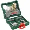 Bosch Home and Garden X/Line 40 Parça Aksesuar Seti, Matkap uçları, Vidalama uçları, Üniversal Tutucu, Havşa açıcı, Uzun Ömürlü, Yeşil