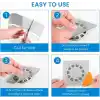 Jouis Mutfak Lavabo Duşakabin Küvet Süzgeci Saç Toplayıcı Banyo Gider Tıkanma Önleyici Elek Kesilebilir PVC File, Herhangi Bir Uzunlukta Kendin Yap Kullan At Duş Tahliyesi Kapak Süzgeci 4 Metre