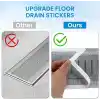 Jouis Mutfak Lavabo Duşakabin Küvet Süzgeci Saç Toplayıcı Banyo Gider Tıkanma Önleyici Elek Kesilebilir PVC File, Herhangi Bir Uzunlukta Kendin Yap Kullan At Duş Tahliyesi Kapak Süzgeci 4 Metre