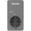 PHILIPS CHP7010G/10 1140 Joule Tekli Akım Korumalı Priz, Gri