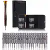 Orret Home 25 Parça Hassas Tornavida Seti, Deri Çantalı, Krom-Vanadyum Çelik, PC/Laptop/Telefon/Gözlük Tamir Seti, Torx/Düz/Yıldız Uçlu