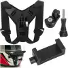 Coverzone Aksiyon Kamera ve Telefon Tutucu Kask Aparatı Gezi Seyahat ve Sürüşlerde Kullanmak için Cep Telefonu Kask Tutucu (Tüm modeller İle Uyumlu) X001