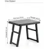 Coverest Katlanabilir Portatif Masa, PP Plastik, 50x70 cm, Piknik Masası, Kamp Masası, Minimal ve Hafif Tasarım, Balkon ve Bahçe için (ANTRASİT, 50 X 70 CM)