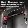 Vidasız 3POD Barfiks Aleti Montaj Ultra Güçlü, 92-120 Cm Arası - Ayarlanabilir Barfiks Demiri, Kapı Barı ve Çekme Barı,Çelik Yapı, Barfiks Çubuğu, Üst Vücut Egzersizi, Fitness,Barfix, Barfiks Barı