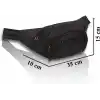 Av A Dos Siyah Unisex Suya Dayanıklı Çapraz Askılı Omuz Bel Çanta Günlük Yürüyüş Koşu Outdoor Çanta
