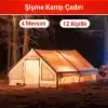 PİKAS Rovos 12 Kişilik XXL Şişme Kamp Çadırı | 4 Mevsim Büyük Aile Çadırı | Su Geçirmez Oxford Kumaş | Kamp, Glamping ve Outdoor Çadırı
