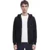 Anthony Jackson Erkek Kapüşonlu Fermuarlı Sweatshirt ONYX