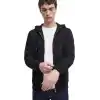 Anthony Jackson Erkek Kapüşonlu Fermuarlı Sweatshirt ONYX