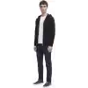 Anthony Jackson Erkek Kapüşonlu Fermuarlı Sweatshirt ONYX
