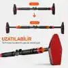 Vidasız Montaj Barfiks Aleti 92-120 Cm Arası - Ayarlanabilir Barfiks Demiri, Kapı Barı ve Çekme Barı, Dayanıklı Çelik Yapı, Barfiks Çubuğu, Üst Vücut Egzersizi, Fitness,Barfix, Barfiks Barı