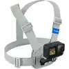 TELESIN Aksiyon Kamera Göğüs Askısı (Vest Chest) | Hızlı Çıkarılabilir Yelek Göğüs Kayışı | GoPro 13/12/11/10/9/8/7/6/5, Osmo Action 3/4/5 Pro, Insta360 Modelleri ile uyumludur (Gri)