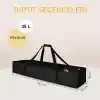 Haegs Taşıma Çantası, İnce Uzun Çok Amaçlı Alet Tripod Olta Çantası, Fermuarlı Dayanıklı, Kamp Malzemeleri Saklama Çantası, 35L (115 x 18 x 18 cm) Siyah