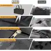 Haegs Taşıma Çantası, İnce Uzun Çok Amaçlı Alet Tripod Olta Çantası, Fermuarlı Dayanıklı, Kamp Malzemeleri Saklama Çantası, 35L (115 x 18 x 18 cm) Siyah