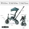 Micro 4in1 Katlanabilir Bisiklet Matcha, 6 Aydan 6 Yaşa Kadar, 360° Dönebilen Koltuk, Ebeveyn Kontrol, Akıllı Kilitleme Freni ve Yıkama Koltuğu