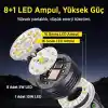 Philips SFL6253/93 3000 Lümen 50W LED El Feneri Metal Gövdeli 9 Modlu Çıkarılabilir Pilli Şarj Edilebilir Çift Açılı Flashlight Siyah