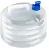15 lt Katlanabilir Musluklu Su Bidonu, Plastik Piknik Kamp, Çeşmeli Su Torbası, Akordeon, Şeffaf,
