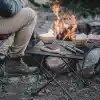 HAEGS Full Alüminyum Katlanır Kamp Sehpası, Piknik, BBQ, Balıkçılık, Doğa Aktiviteleri, Plaj için Kolay Taşınabilir Kompakt Outdoor Ultra Hafif Kamp Masası Orta Boy - Gümüş