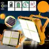 Jouis Solar Güneş Enerjili Kamp Lambası - IP66 Su Geçirmez Powerbank Özellikli Şarj Edilebilir Çok Fonksiyonlu Projektör, SOS Flaşörlü Çadır ve Avcı LED Işıldak