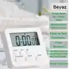 gaman Alarmlı Dijital Öğrenci Sınav Kronometresi 24 Saat Geri Sayım Cihazı Saat - Alarm/Kronometre BEYAZ Beyaz