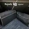 Romofy Oto Bagaj Organizer [Kalın Keçe] - Kapaklı Toparlayıcı Bagaj Çantası - Araba Aksesuar Toparlayıcı, Araç Organizer - Altında ve Yanında Bagaja Yapışan Malzeme
