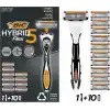 BIC Flex 5 Hybrid Tıraş Bıçağı Seti 1 Gövde + 10 Yedek Başlık 5 Bıçaklı Erkek Tıraş Bıçağı