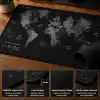McStorey 90x40 cm Mouse Pad, Dünya Haritası Desenli Büyük Mouse Pad, Kaymaz Kauçuk Tabanlı, Dikişli Kenarlı 3 mm Klavye ve Mouse Altlığı, XXL Desk Mat, Ofis ve Gaming Masa Pedi