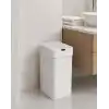 9 Litre Slim Sensörlü Çöp Kovası, Otomatik Temassız Akıllı Çöp Kutusu, Sessiz Kapanan, 2 AA Pille Çalışan, Dar Alanlar İçin Banyo, Mutfak ve Ofis Beyaz