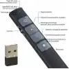 Coverzone Sunum Kumandası Laser Pointer Kablosuz Lazer Sunum Kalemi Tak Çalıştır Y60