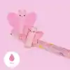 LEGAMI Butterfly Silinebilir Jel Kalem, Sonunda Mürekkebi Çıkarmak İçin, Isıya Duyarlı Pembe Mürekkep, 0,7 mm Uç Çapı