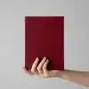 Fark Tanıtım Çizgisiz Not Defteri – 64 Yaprak, 90 gr Ivory Kağıt, Amerikan Ciltli Not Defteri, Ofis ve Günlük Kullanım İçin İdeal (Bordo, A5 (14,8cm x 21cm))