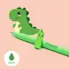 Legami - Silinebilir jel kalem, kağıdı kullanmadan mürekkebi çıkarmak için tükenmez kalem, ısıya duyarlı yeşil mürekkep, 0,7 mm uç çapı, Dino teması
