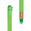 Legami - Silinebilir jel kalem, kağıdı kullanmadan mürekkebi çıkarmak için tükenmez kalem, ısıya duyarlı yeşil mürekkep, 0,7 mm uç çapı, Dino teması
