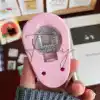 Pembe Pul Delgeç Tasarım Scrapbooking Malzemesi - Pul Şekilli Delgeç Kağıt Kesici