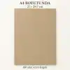 A4 Kraft Kağıdı, 100 Adet, 21 x 29,7 cm, Kahverengi, Hobi, El İşi, Çizim ve Hediye Notları İçin