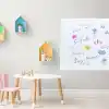 2li Paket 60x100 cm 1x Beyaz, 1x Şeffaf Yapışkansız Tutunan Statik Pratik Yazı Tahtası, Çok Amaçlı, Duvara, Cama Yapışkansız Tutunur, Ders Çalışma Yazı Tahtası Manyetik Duvar Sticker