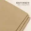 A4 Kraft Kağıdı, 100 Adet, 21 x 29,7 cm, Kahverengi, Hobi, El İşi, Çizim ve Hediye Notları İçin
