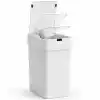 9 Litre Hareket Sensörlü Çöp Kovası, Otomatik Banyo Çöp Kovası, Çocuk Odası Çöp Sepeti, Çöp Kutusu, (2 adet 1.5 V AA pil, piller pakete dahil değildir) - 15x22x32 cm