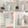 9 Litre Hareket Sensörlü Çöp Kovası, Otomatik Banyo Çöp Kovası, Çocuk Odası Çöp Sepeti, Çöp Kutusu, (2 adet 1.5 V AA pil, piller pakete dahil değildir) - 15x22x32 cm